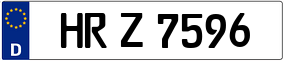 Trailer License Plate